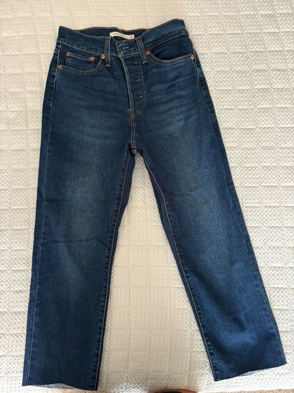 Levi's Wedgie Straight Crop Jeans | W27 | Cropped Hem